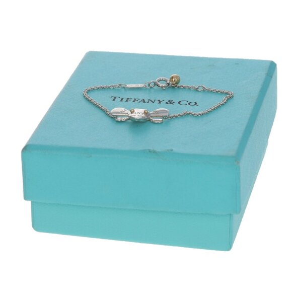 Tiffany & Co. Return to Tiffany Love Bug Bee Bracelet 5 3/4" 925 Gold 18k Adjust - Picture 6 of 6